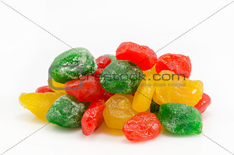 colored sweet fruits