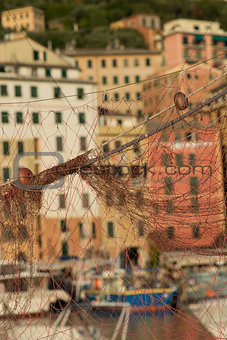 fishing net, Camogli in Liguria