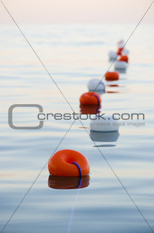  buoys floating