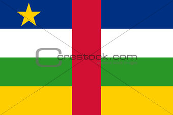 National flag of the Central African Republic