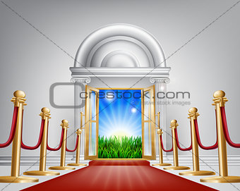 Red carpet door to your future