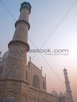 The beautiful Taj Mahal in the morning, Agra - India