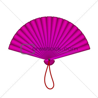 Purple oriental fan