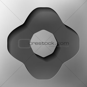 abstract shapes, abstract icon, vector style