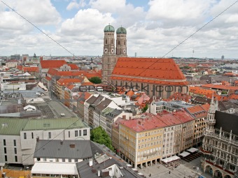 Munich Old City from Above