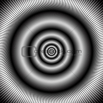 Abstract circular rotation background. 
