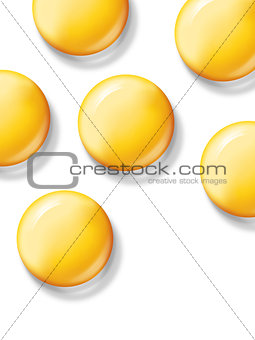 billboard eggs on white background