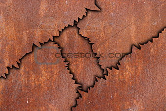 abstract rusty metal pattern