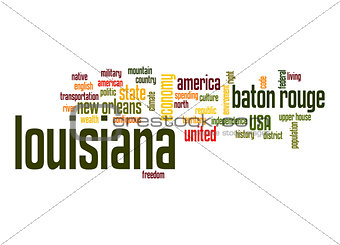 Louisiana word cloud