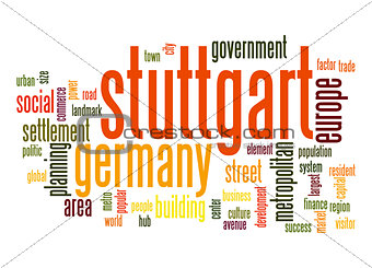 Stuttgart word cloud