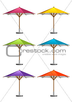 Market umbrellas