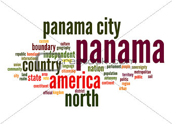 Panama word cloud