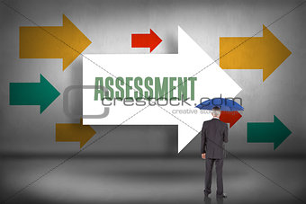 Assessment against arrows pointing