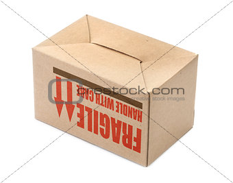 cardboard box upside down