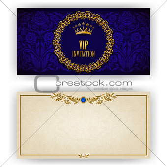 Elegant template for luxury invitation, card