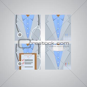 Flat icons for doctor