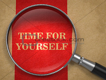 Time for Yourself Through Magnifying Glass.