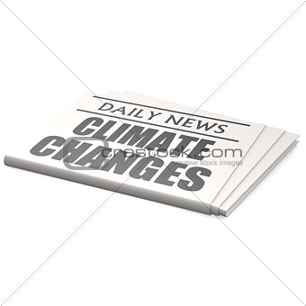 Newspaper climate changes