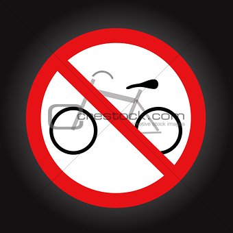 no bike allowed sign