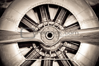 antique aircraft engine