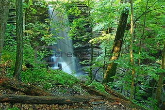 Matthiessen State Park Waterfall Illinois