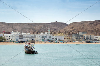 View to Sur bay in Oman