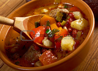 Eintopf -Traditional german cuisine dish.