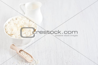 Rice porridge background