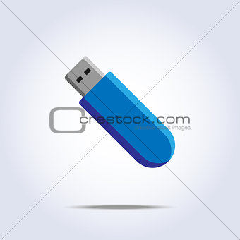 Vector usb flash card icon