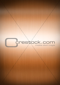 Copper brushed metal background texture