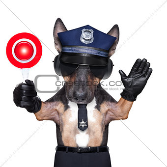 police dog motorbike