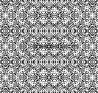 Seamless decorative pattern in a graphic style