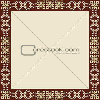 oriental style border and frame vector