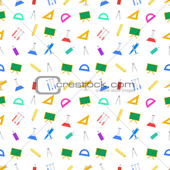 White vector background for school