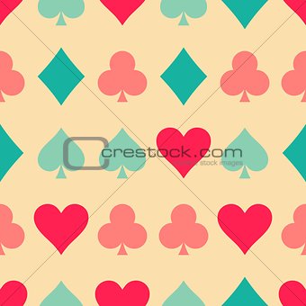 Playing cards pattern