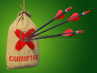 Corruption - Arrows Hit in Red Mark Target.