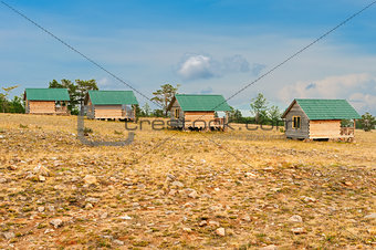 Wooden cottages 