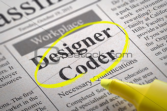 Designer Coder Jobs in Newspaper.