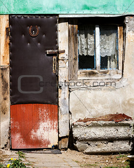 Window and old door