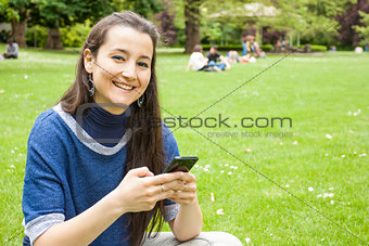 Woman using mobile