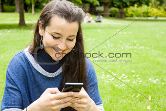 Woman using mobile