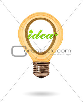 Green ideas innovation, eco bulb energy icon,  Concept of Eco te