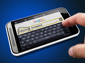 Informal Investor - Search String on Smartphone.