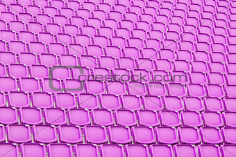 Purple seat in sport stadium