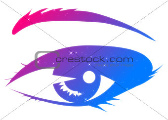 Abstract woman eye
