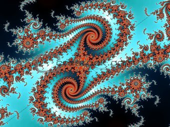 Decorative fractal spiral