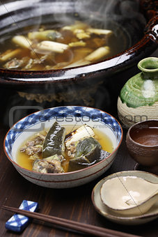 suppon nabe, japanese hotpot cuisine