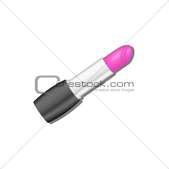 Pink lipstick with shadow