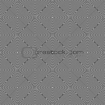 Seamless geometric texture. Circles pattern. 