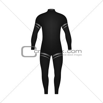 Diving suit in black design